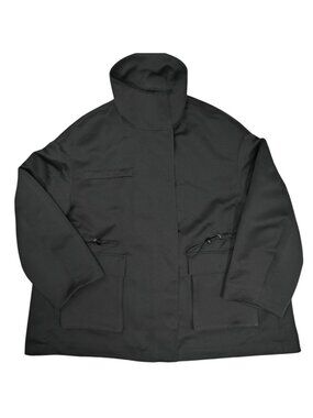 Harris Tapper Balmoral Parka Jacket in Black Satin